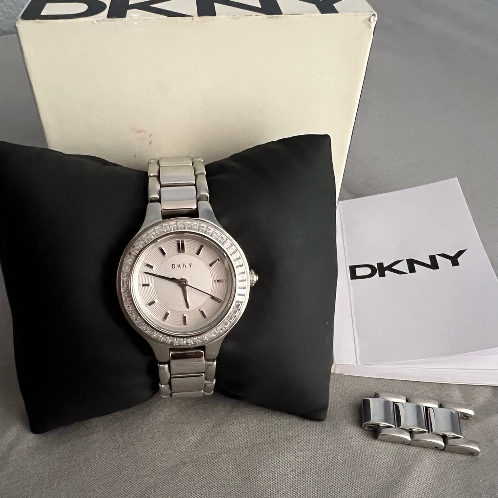 Stainless steel DKNY watch
